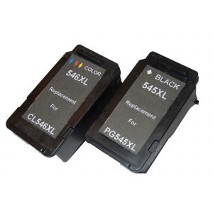 vhbw 2x cartouches recharg&eacute;e pour Canon Pixma TS304, TS305, TS3150, TS3151, TS3152, TS3350, TS3351 imprimante - Set noir, CMY - Neuf