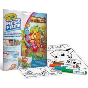 ERYI-- Color Wonder, Kit Coloriage Avec 18 Pages À Colorier Et 4 Feutres Sans Tache, Thème Les Amis Dinosaures, Activité Créative Pour Enfants, 3,4,5 Ans, 75-7158 - Neuf