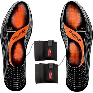 Asfasfq-Semelles Thermique Chauffantes Batterie D'exploitation (Chaud 4 Niveaux), Taille: 36-47, Lavable - Neuf