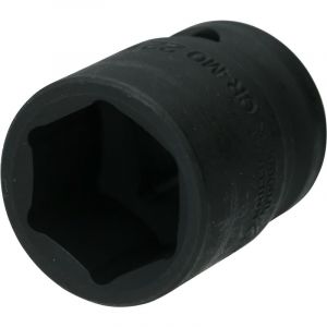 Brilliant Tools - Douille &agrave; Chocs 6 Pans 1/2' 22 Mm, Version Courte - Neuf