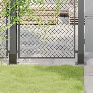 Bases de poteau carrées 4 pcs anthracite 81x81 mm - Neuf