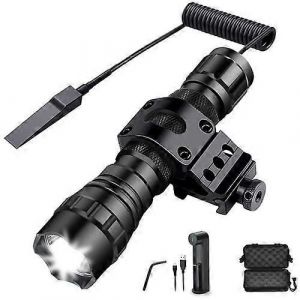 Lampe De Poche Tactique &Agrave; Led Ultra-Lumineuse Pour Le Travail, La Chasse Et Le Tir En Ext&eacute;rieur - Neuf