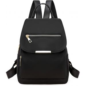 nzqaf-Sac à Dos Femme Mini Antivol Imperméable en Nylon, Sac d¿école en Cuir PU Décontracté Mode Sac à Main Portés Dos Fille pour Ordinateur Portable - Neuf