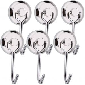 6pcs crochets magn&eacute;tiques puissant crochet magn&eacute;tique r&eacute;frig&eacute;rateur n&eacute;odyme pivot aimant crochet magn&eacute;tique magn&eacute;tique hoo magn&eacute;tique - Neuf