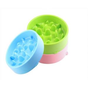 Ensemble De Gamelles Pour Chien P239 - Anti-&Eacute;touffement, Base Antid&eacute;rapante, 3 Couleurs - Neuf