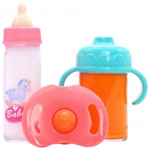 Poupée Bébé Biberons Avec Tétine, Ensemble De 3 Pièces, Magie Douce, De Lait Ou De Jus De Disparaître De La Fonctionnalité, Des Accessoires De Poupées Enfants Cadeau - Neuf