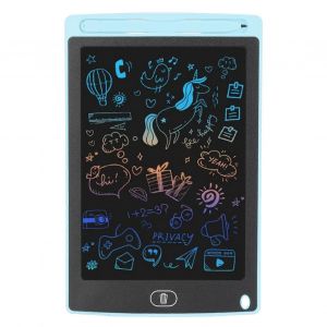 8.5 Pouces &Eacute;criture Tablette LCD Color&eacute; Dessin Tablette Pad Enfants Color&eacute; Doodle Board Jouet pour 1 &agrave; 10 Ans Filles Gar&ccedil;ons Bleu Clair - Neuf