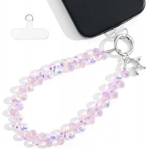 Tianyi-Cordon De T&eacute;l&eacute;phone Et Dragonne Avec Languette D'attache S&eacute;curis&eacute;e, Breloque Chien Ballon En Gel&eacute;e, Mains Libres Pour Femme, Cadeau De Saint-Valentin/D'anniversaire (Bo&icirc;te Haut De Gamme Inclus - Neuf