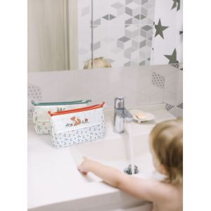 Trousse De Toilette &Agrave; Broder "Feuillages" &iquest; &Eacute;l&eacute;gance Et Personnalisation Pour B&eacute;b&eacute; - Dmc Orange - Neuf