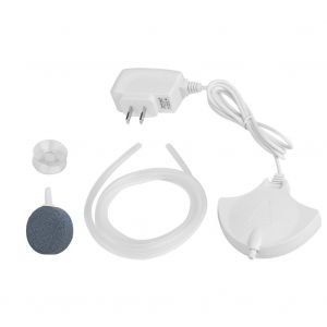 Hjlian Pompe A Air Silencieuse Pour Aquarium, Aerateur D'oxygene A Economie D'energie, Prise Americaine 100-120 V (Blanc) - Neuf