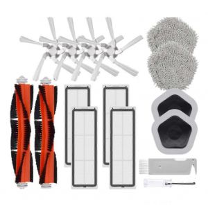 Lot de 16 filtres Hepa pour aspirateur robot Bot W10 et W10 Pro, brosse latérale principale, chiffon de nettoyage et support de balai - Neuf