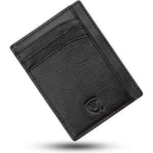 Rfid Prot&eacute;g&eacute; - Bourse De Portefeuille De Cuir Pour Les Pantalons Pour Hommes Ou Veste Poches Porte-Cartes De Cr&eacute;dit - Tap&Go - Finition De Haute Qualit&eacute; - Permet D'Utiliser Pass Navigo (63Snbl) - Neuf