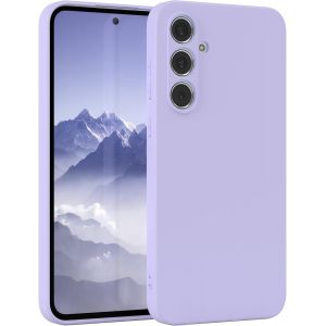 TRAHOO-- Housse en Silicone pour Galaxy A55 Housse Souple Antichoc Housse pour Portable avec Protection pour Appareil Photo Fines Premium Protection Cover TPU Phone Bumper en Lavande - Neuf