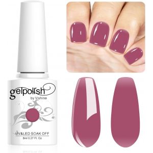 Vernis Semi-Permanent Neutre Transparent,8ml Jelly Pourpre Magenta Vernis À Ongles Gel Naturel French Manucure Nail Art Uv Led Soak Off Gel #L157 - Neuf