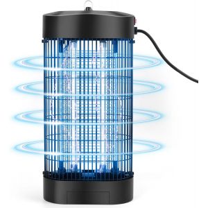 ASFASFq-HKC Lampe Anti Moustique Electrique, UV Tueur d'Insectes Électrique Anti Insectes Répulsif Efficace Portée 80 m², Piège à Moustiques pour Intérieur Répulsif Efficace Contre Les Mites et Les M - Neuf