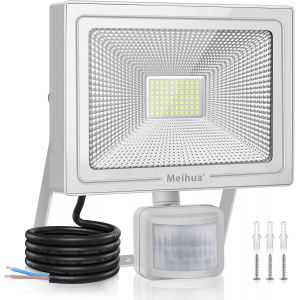 Asfasfq-Projecteur Led Extérieur Avec Détecteur 60w, 5640lm Spot Led Extérieur 6500k Blanc Froid Eclairage Exterieur Avec Detecteur Ip66 Étanche Pour Jardin, Patio, Garage - Neuf