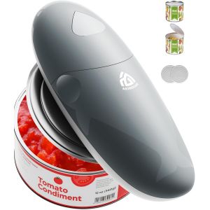 Kalanka-Akinguar Ouvre-Bo&icirc;te Electrique, Ouvre-Bocal Automatique, D&eacute;marrage & Arr&ecirc;t Automatique &Agrave; Simple Touche, Bord Lisse Pour La Plupart Des Bo&icirc;tes, Pour Les Cuisiniers,Personnes &Acirc;g&eacute;es,Souffrant D - Neuf