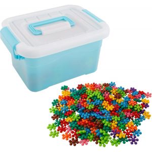 Kit De 200 Blocs De Construction En Fleur De Prunier, Blocs De Construction Solides En Plastique &Agrave; Embo&icirc;ter Jouet &Eacute;ducatif Stem Pour Gar&ccedil;ons Et Filles D'&Acirc;ge Pr&eacute;scolaire &Acirc;g&eacute;s De 3 Ans Et Plus - Neuf