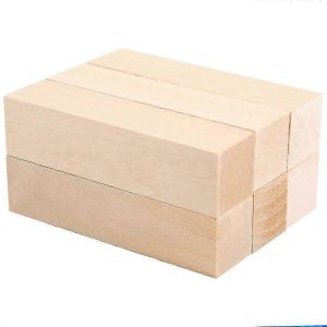 6pcs Blocs De Sculpture En Tilleul Pour Le Bois D&eacute;butants Sculpture Hobby Kit Bricolage Sculpture Sur Bois - Neuf