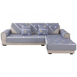 Hjlian Housse De Canape En Coton Imprime De Style Moderne Pour Salon (70 X 210 Cm) - Neuf