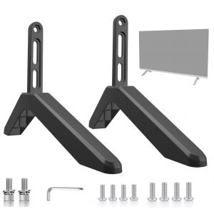 Pied TV Universel, Pied de Tele pour T&eacute;l&eacute;viseurs de 32 &agrave; 65 Pouces, Support TV Compatible avec Samsung, LG, TCL, etc - Neuf