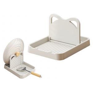Repose-Cuill&egrave;re Avec Porte-Couvercle Et Support Pliable Pour Rangement De Cuisine - Neuf