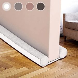 Boudin de Porte 94 cm,Joint de Porte Boudin de Porte avec Double Joint Boudin de Porte pour Bloqueur de Bruit de Porte Boudin de Porte Coupe-Vent et Bouchon de Ventilation de Porte (Blanche 03) - Neuf