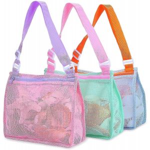 1pcs Jouet De Plage Mesh Sac De Rangement De Plage Couleur Al&eacute;atoire - Neuf