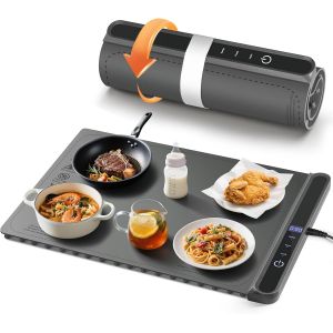 Chauffe-Plat &Eacute;lectrique Silicone 50&iquest;100?&deg;C &iquest; 9h Minuterie - Neuf