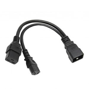 IEC320 C19 IEC320 C13 à IEC320 C20 Cordon d'alimentation professionnel Standard Y Câble répartiteur pour moniteur HDTV d'ordinateur - Neuf