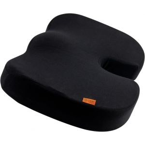 Coussin Ergonomique pour Chaise de Bureau & Si&egrave;ge Auto-Coussin d'Assise en Mousse &agrave; M&eacute;moire pour Coccyx & Fesses-Id&eacute;al pour Longues Heures de Travail ou Conduite-Confort et Soutien Quotidien - Neuf