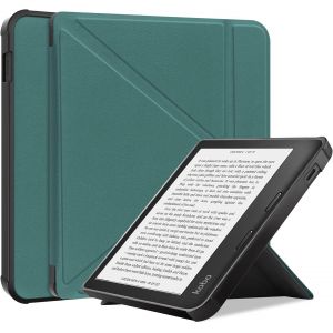 Staecas Antichoc Housse Pour Kobo Libra 2 Coque - Étui Kobo Libra2 Liseuse Ebook Housse Avec Support Pliant Housse Protection Coque (Vert)[BOOK4280036] - Neuf