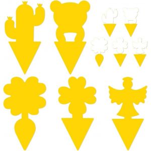 50 Pièces Barrage aux Insectes & Pièges CollantsLutte Efficace Contre Les Mouches de Terreau avec Nématodes Mouches Terreau pour Plantes d'Intérieur,Jardin & Protection des Plantes - Neuf