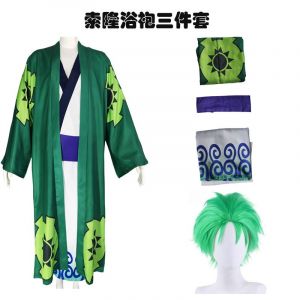 V&ecirc;tements De Cosplay One Piece, Cosplay Wano Country, Zoro Eleven Lang, Yukata Kimono, V&ecirc;tements De Cosplay D'est - Neuf