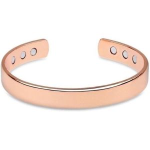 Eryi-Bracelet Magnétique En Cuivre Bracelets Magnétiques En Bronze Bracelets En Cuivre Réglables Avec 6 Aimants Pour Hommes Et Femmes - Neuf