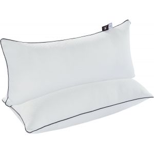 Trahoo-Premium Lot De 2 Oreillers Avec Taies Antiacariens Amovibles, Anti-Allergies Avec Garnissage 3d Fibre Polyester, 80 X 40 Cm Qualité Hotel - Neuf