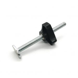 Rail en T T-collier avec Fente Fente en T Métallique pour rail en T de Fixation de l'Outil de Serrage Rapide pour le travail du Bois¿2pcs T vis + 2pcs bouton écrou seulement¿ - Neuf