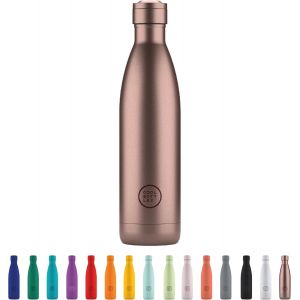 Letnerny-Cool Bottles Bouteille D'eau Isotherme En Acier Inoxydable Triple-Cool Technology Sans Bpa 750 Ml Rose M&eacute;tallis&eacute; 26,5 X 7 Cm - Neuf