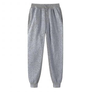 Mens Pants Pants Sweatpants Hip-Hop Pants Legging Padded Casual Pants-L-Gray - Neuf