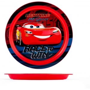 Eryi-Cars Assiette Plate En Polypropylène, 20,5 Cm, Rouge - Neuf