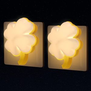 Veilleuse Électrique Avec Prise, Lot De 2 Lampes, Lampe De Chevet Portable Pour Chambre D'enfant, Veilleuse D'allaitement Automatique, Applique Murale Led Pour Escaliers, Couloir, Cuisine, Grenier - Neuf