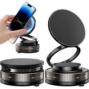 Support de t&eacute;l&eacute;phone portable &agrave; ventouse pour voiture, support magn&eacute;tique rotatif &agrave; 360&deg;, compatibilit&eacute; universelle. Convient pour toutes les surfaces lisses et tous les smartphones, support - Neuf