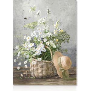 KALANKA-Marguerite fleur mur Art poster Village fleurs impression, ferme plante mur poster salle de bains chambre salon décoration 12x16 unframed - Neuf
