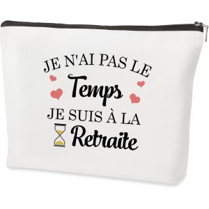 MAA-Cadeau Retraite Femme Cadeau Retraite Homme Idées Trousse Maquillage Cadeau Original pour Maman Papa Papi Mamie Belle Mere Beau Pere Tata Oncle Parrain Marraine Ami Maitresse Collegue - Neuf