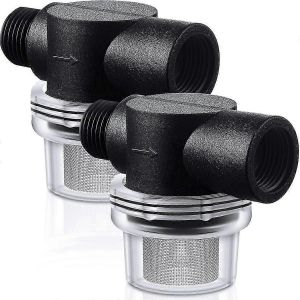 Filtre de cr&eacute;pine de pompe &agrave; eau,remplacement RV 1/2 cr&eacute;pine de tuyau &agrave; visser avec &eacute;cran filtrant en acier inoxydable de 50 mailles (2 pi&egrave;ces) - Neuf