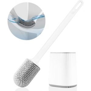 Brosse des toilettes, Silicone Brosse des Toilettes avec 3 en 1 Multifonction Pinceau - Neuf