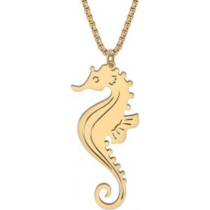 Kal-Collier De Tortue De Mer En Acier Inoxydable Meduse Collier De Crabe Dauphin Requin Pour Femmes Filles Cadeaux Et Bijoux De Collier D&eacute;licats. - Neuf