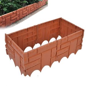 Lot De 6 Bordures De Jardin En Plastique De 1,5 M Pour Massifs De Fleurs Et Pelouses. - Neuf