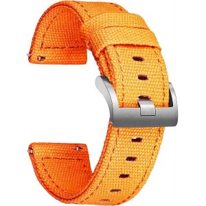 Bracelet De Montre Canvas Quick Release 18mm 20mm 22mm 24mm Bracelet De Montre De Remplacement Pour Hommes Femmes[Con5301479] - Neuf