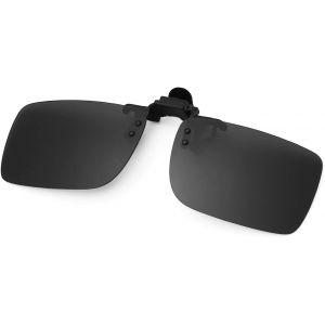 Lunettes De Soleil Polarisées - Solaire Pour Lunettes De Vue, Flip Up Lunettes Anti Eblouissement Pour Conduite Peche Et Activité De Plein Air - Neuf